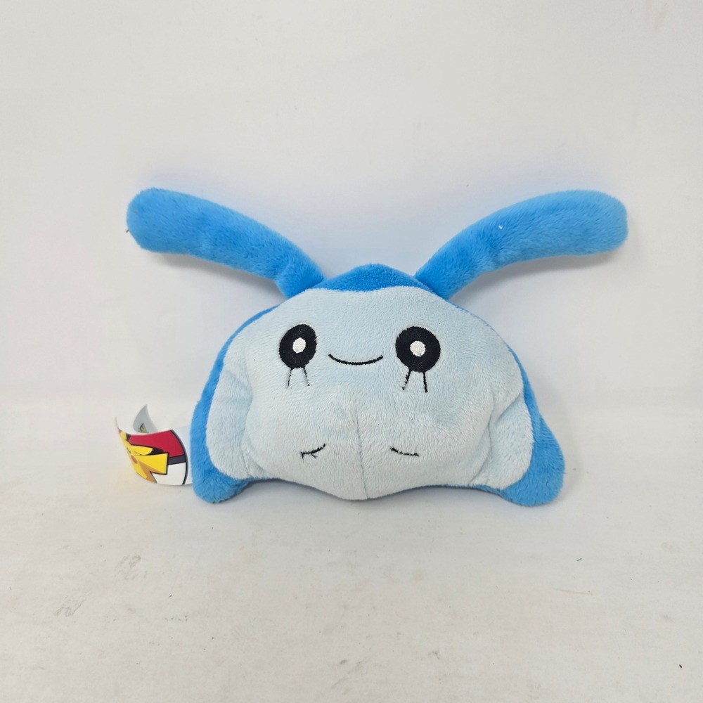 Pokemon Mantyke Reversible Plush Jakks Pacific 2007‎ Blue Stuffed Animal 7 inch